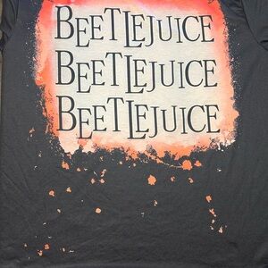 Beetlejuice Graphic Tee - Black and Orange